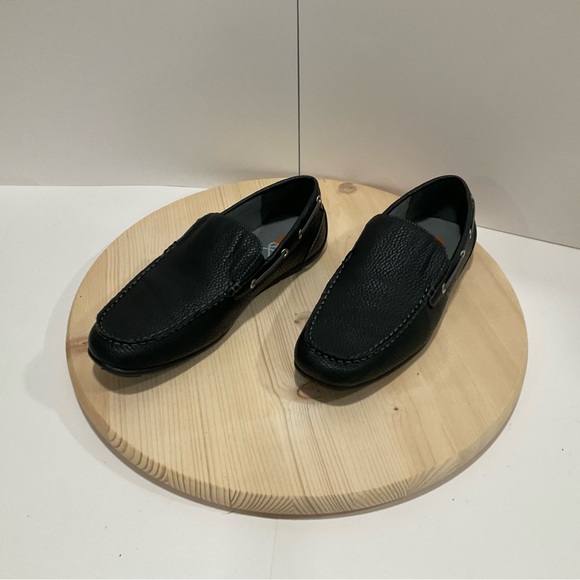 Used Like New GBX Ludlam Black Slip On Loafer‎ Driving Shoes Men Size 10M - Picture 2 of 6